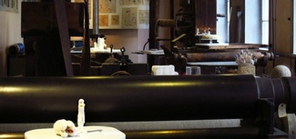 Finissage för utställningen "Samtidigt på en annan plats", Almgrens Sidenväveri 2016 © Fiberartsweden