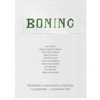 vernissagekort / Boning, Södertälje Konsthallen 2007 © Fiberartsweden