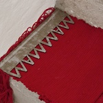 Begränsad gränslöshet, detalj från Svärta kyrka Nyköping 2018, väv och broderi 1392 x 33 cm, c Margareta Danhard