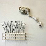 Mussla med slang och barr ©Mona Petersson