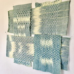 Vävstudie, ikat och indigo © Elizabet Christiansson 
