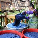 Möte i tid och rum genom den stora färgen - indigo © Leyun Wang