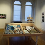 utställningsvy/ forskningsrum, Hälsinglands museum 2015. Foto C.W Källström © Arvbetagelse