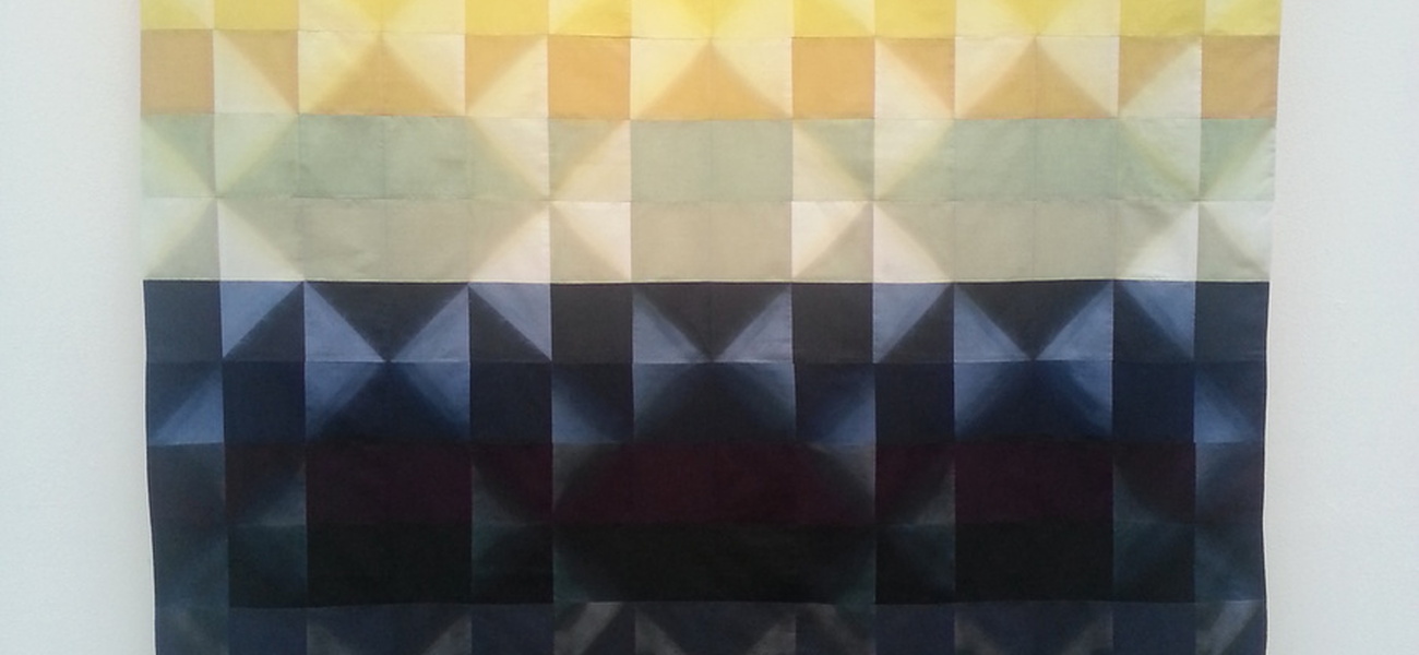 Frostgardin, 2014, shiboriteknik, © Anneli Renborg